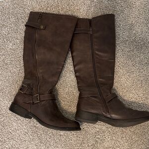 Brown Knee-High Boots